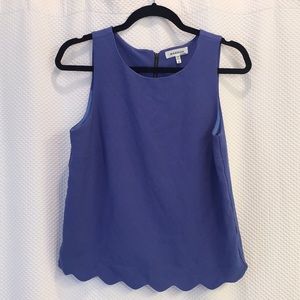 Scalloped tank top